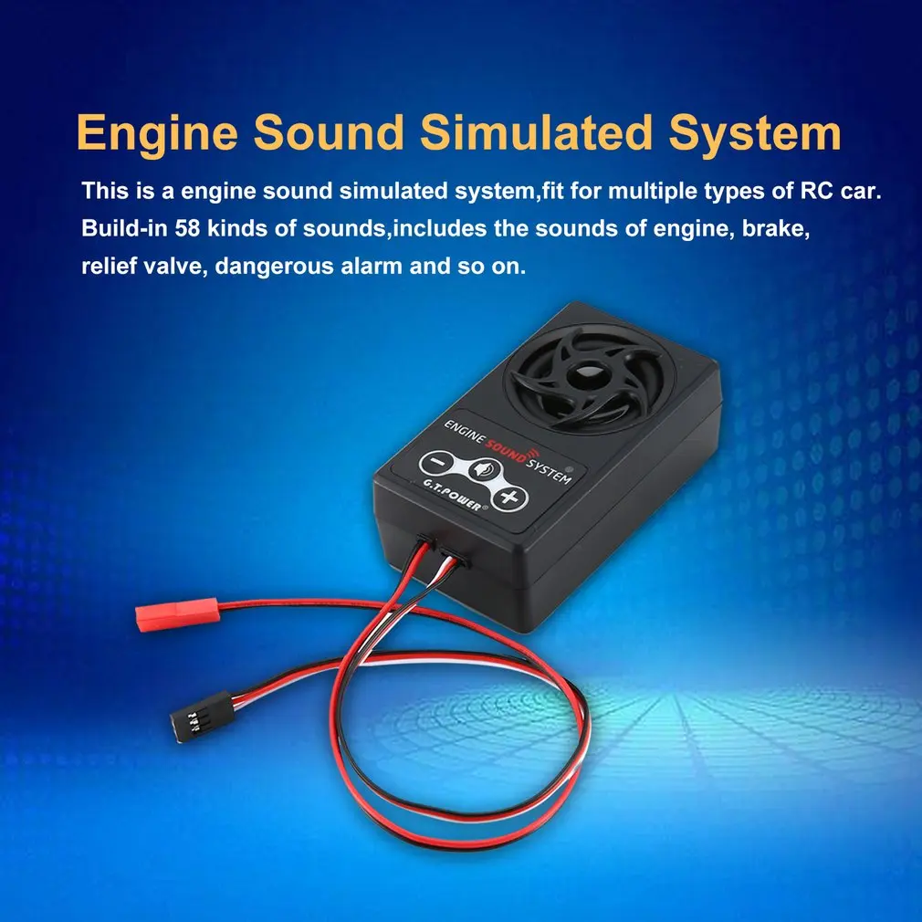 G.T.Power Engine Sound Simulated System For RC Car Axial SCX 10 II WRAITH Traxxas TRX4 Build-in 58 kinds of sounds | Игрушки и хобби