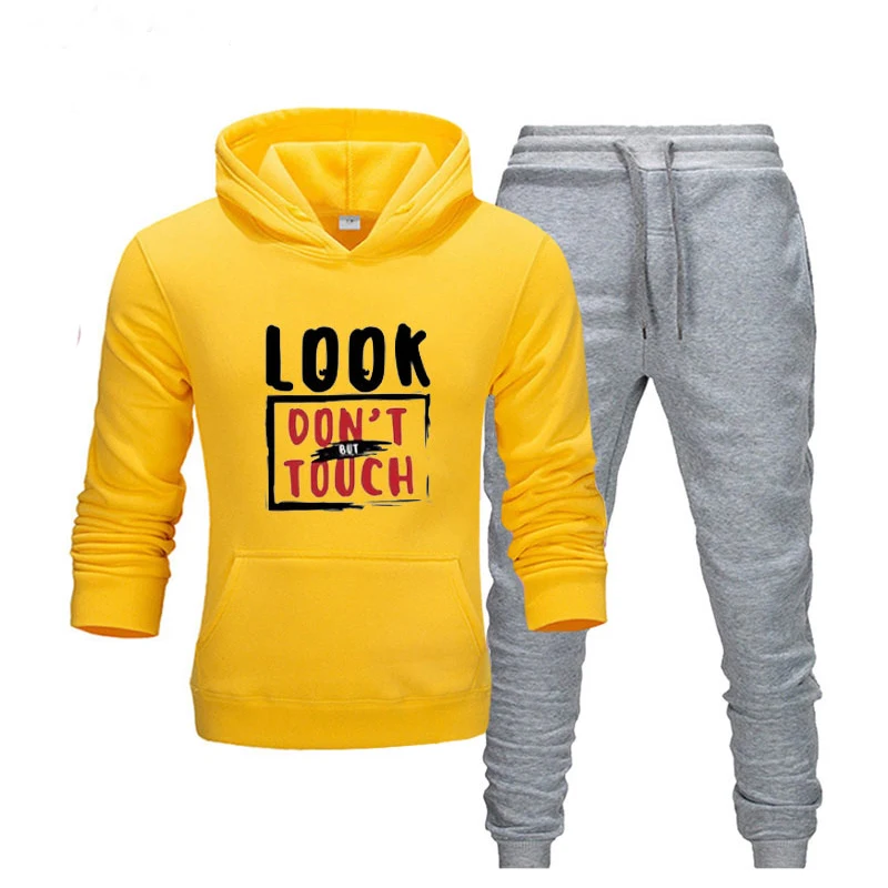 Мужской спортивный костюм из двух предметов толстовка с капюшоном и штаны |