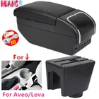 Поворотная Автомобильная центральная консоль для Chevrolet AveoLova T200T250 2002-2011, коробка для хранения, подлокотник, пепельница с USB-зарядкой