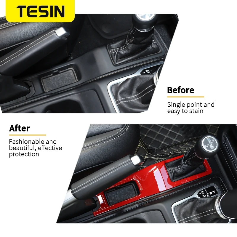 Декоративная панель переключения передач TESIN ABS для автомобиля 4WD наклейки Jeep