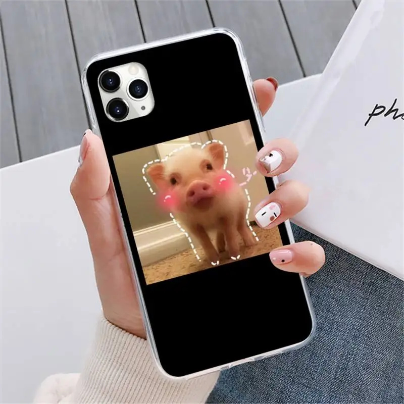 

Cute Pig Phone Case For iphone 12 5 5s 5c se 6 6s 7 8 plus x xs xr 11 pro max mini