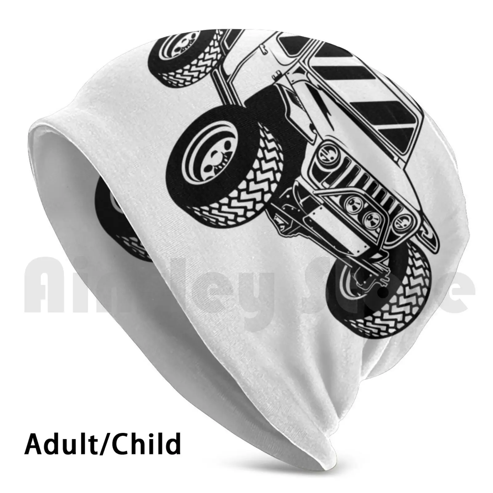 

Offroad 4wd Car Beanies Pullover Cap Comfortable 4 X 4 Car Offroad Off Road Truck Mud Landcruiser Terrain Racing Car