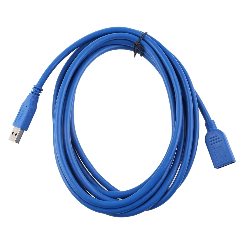 

Новый синий 3 м/10 футов USB 3.0A штекер на гнездо супер-Быстрое расширение кабеля Шнур USB 3,0 кабель папа на гнездо