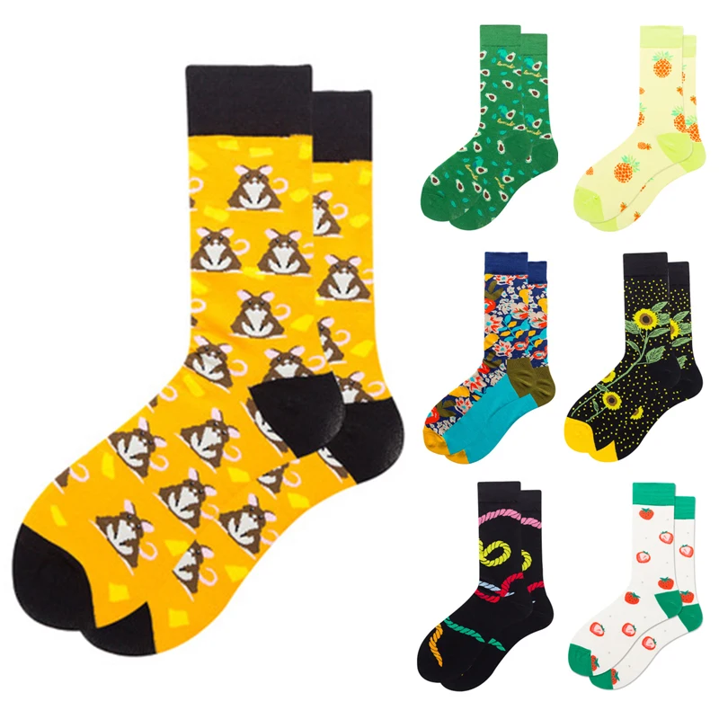 Модные осенне зимние Новые мужские и женские носки трубы хлопковые нейлоновые