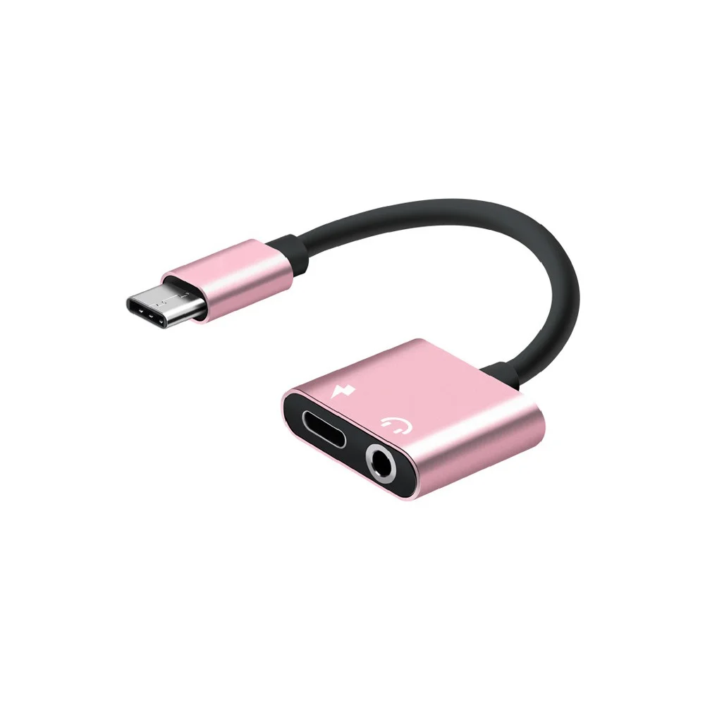 EHUNT 2 в 1 Зарядка+ аудио 3 5 мм разъем для Usb до 3 5 мм разъем Usb type C аудио разъем