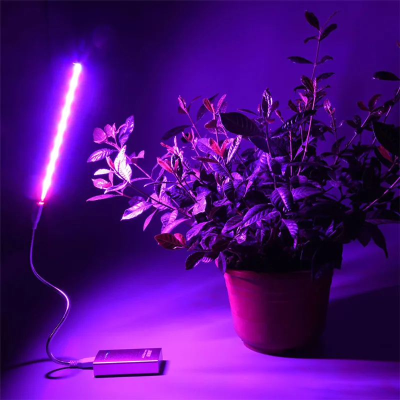 

1pcs 10W Led Grow Light USB Portable LED Plant Grow Light DC5V Full Spectrum Phyto Lamp 21 leds Rotation Flexible Light Indoor