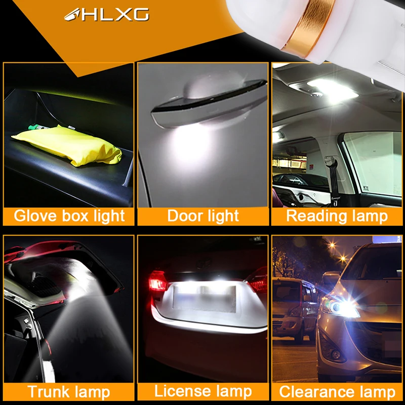 10 шт. W5W 3030SMD автомобисветодиодный светодиод T10 194 168 клиновидный фонарь заднего