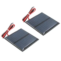2pcs small mini portable polycrystalline solar panel power module 5 5v 80ma for battery cell phone charger street lamp