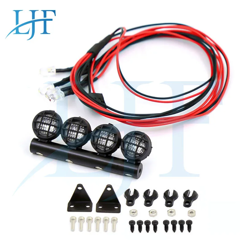 4/6 круглый светодиодный светильник для 1:18/1:24 WPL RC Гусеничный пульт дистанционного