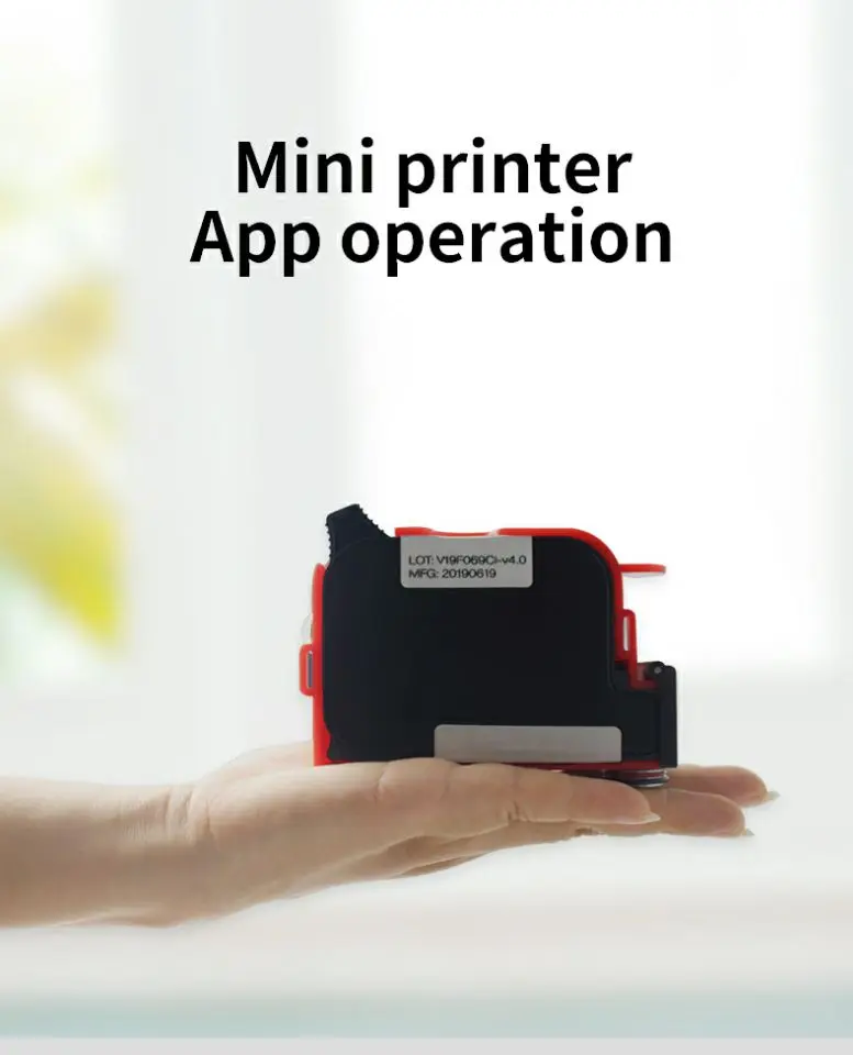 

Mini Portable Handheld Inkjet Printer for Any Materials with Solvent Fast Dry Ink #R25