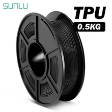 SUNLU 1.75mm TPU 3D Printing Filament Plastice Flexible TPU 3D Filament For 3D Printer Dimension Accuracy +/-0.02mm
