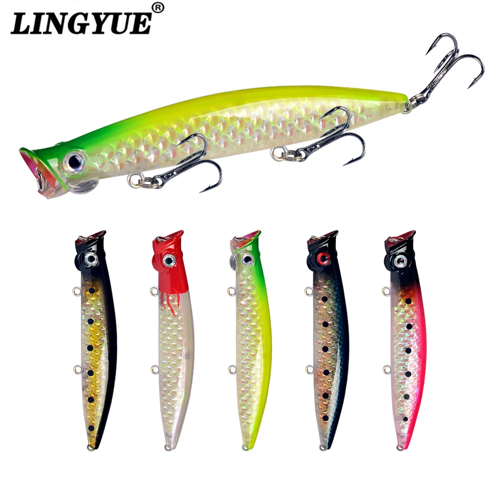 Popper Fishing Lures Weights 13.5g Topwater Lureisca Artificial Fishing Lure Fish Swim Bait Tackle Equipment Articulos De Pesca