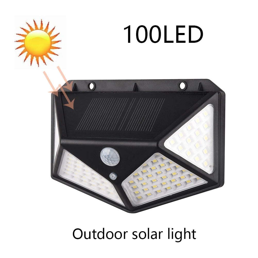 Светильник енная лампа на солнечной батарее 100/200 светодиосветодиодный 3 режима