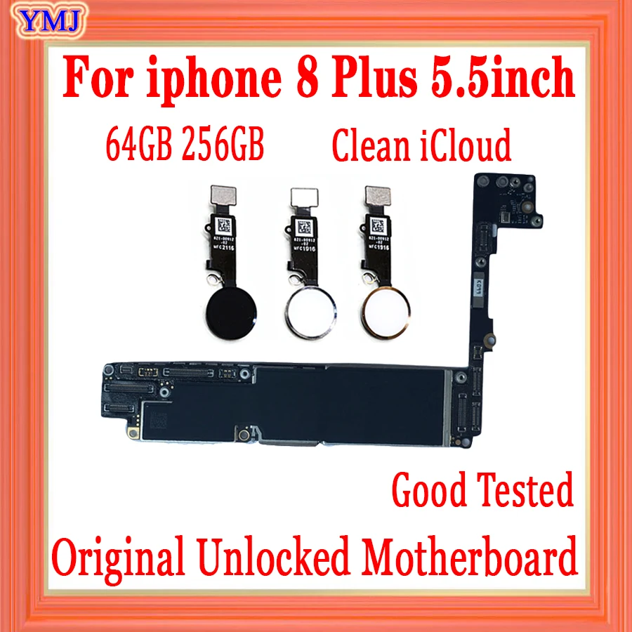 Материнская плата для iphone 8 Plus 64 ГБ 256 с заводской разблокировкой 100% оригинал