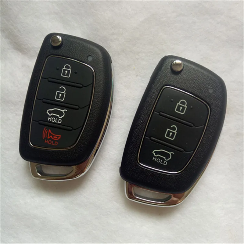 DAKATU 3/4 Button Folding Flip Remote Key Shell Case Smart Car Housing Fob For Hyundai i10 i20 i30 i35 i40 Genesis Uncut Bla | Автомобили