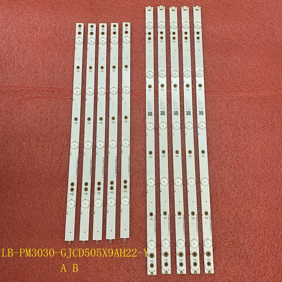10 шт./компл. светодиодный подсветка полосы для PHI LE50U7970 50PUG6102/78 50PUF6102 LB PM3030 GJCD505X9AH22 Y A