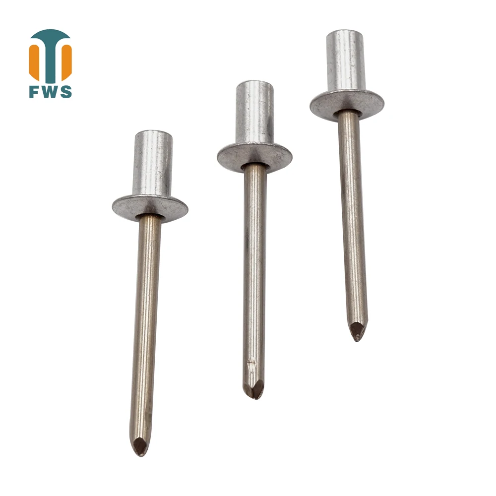 M3 M3.2 заклепки из алюминия и стали GB/T 12615 1 DIN EN ISO 15973 с круглой головкой закрытые