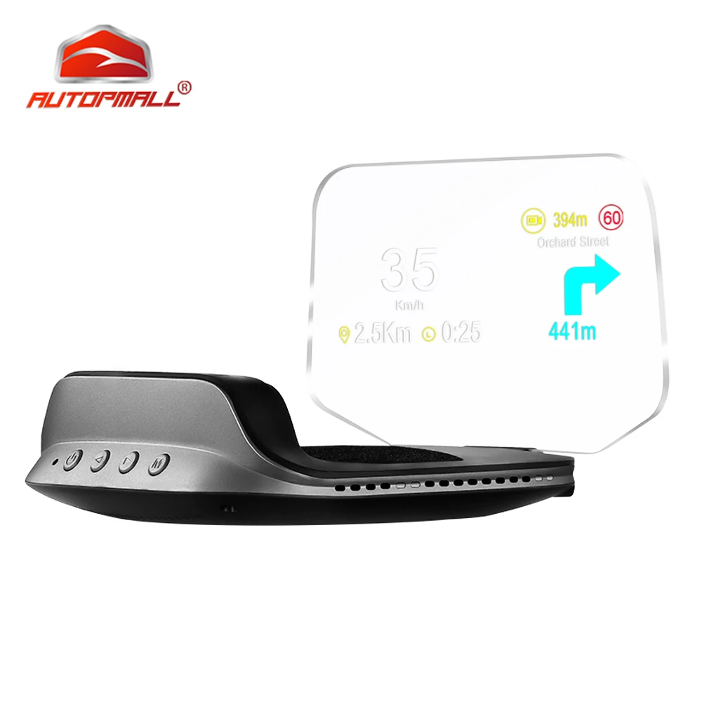 C3 навигационное зеркало HUD OBD2 + GPS двойной режим дисплей на голову цифровой миль/ч