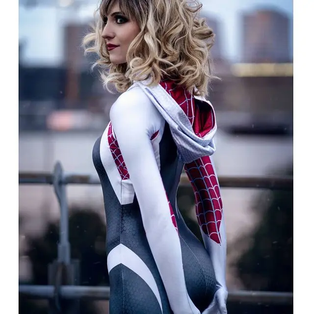 Костюм для косплея Gwen Stacy костюм анти-гвеном красный карнидж девушек и женщин