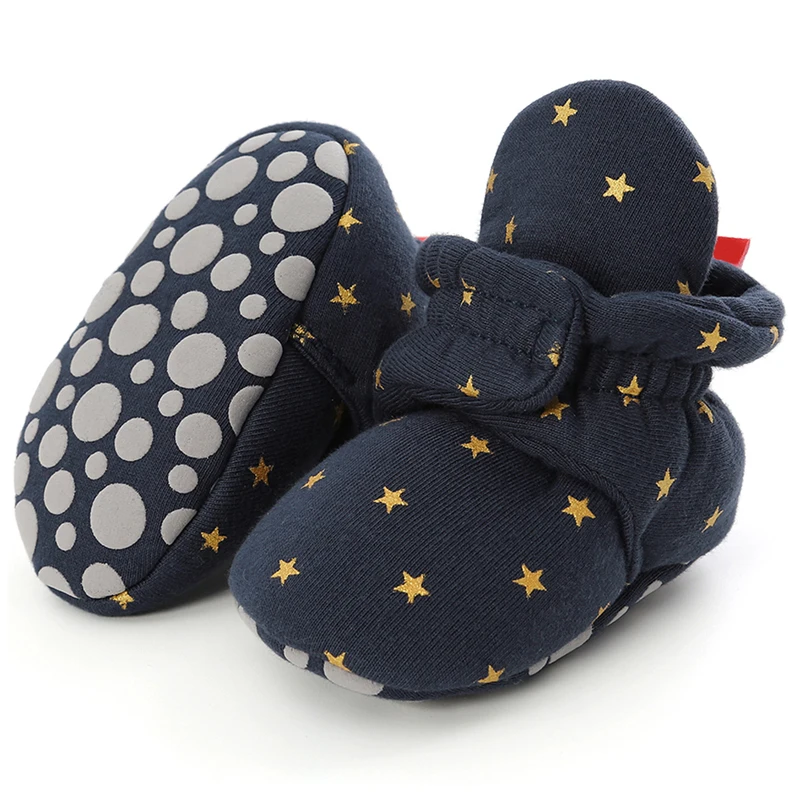 Обувь на плоской подошве для новорожденных зимние ботинки унисекс мягкой обувь