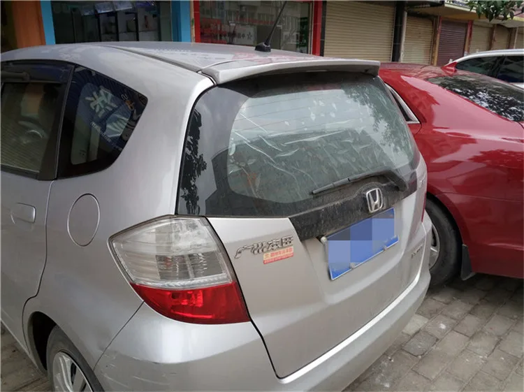 Для Honda Jazz Fit спойлер 2008 2009 2010 2012 2013 ABS Материал крыло автомобиля праймер цвет