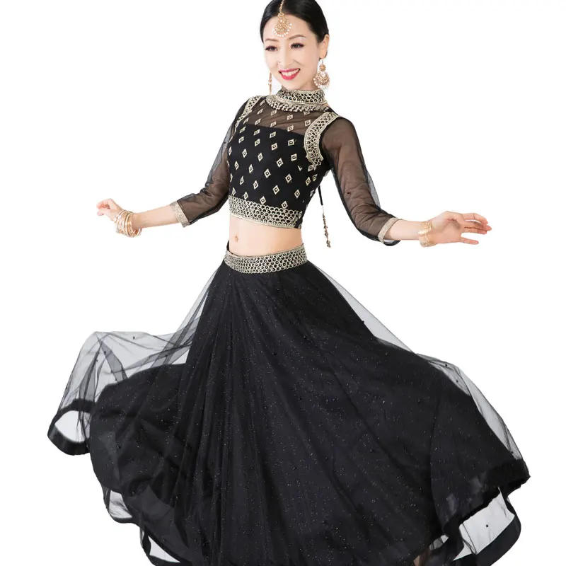 Новая одежда в индийском стиле сари для женщин Lehenga ЧОЛИ платье танца живота