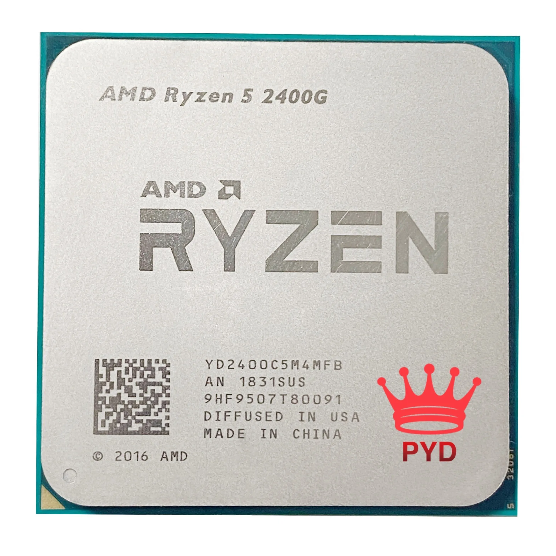 AMD Ryzen 5 2400G R5 3 6 ГГц четырехъядерный четырехпоточный процессор 65 Вт YD2400C5M4MFB разъем