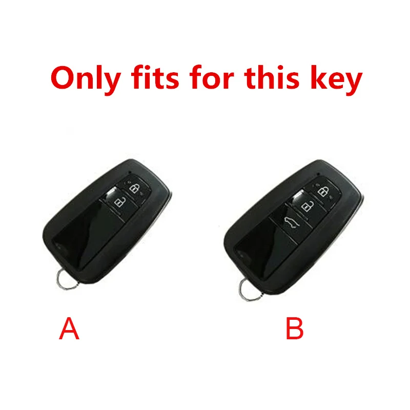 

Leather TPU Car Key Cover Case Accessories Keychain Covers Protect For Toyota Prius Camry Corolla C-HR CHR RAV4 Prado 2018