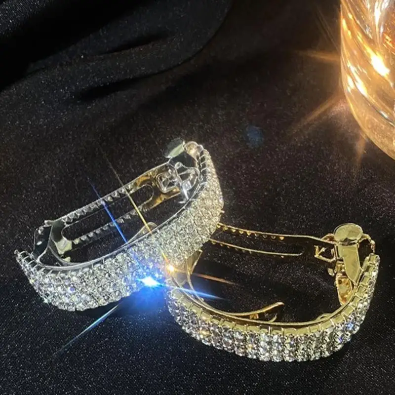 

Exquisite Diamond-studded Hairpin Wild Ponytail Buckle Net Red 2021 New Plate Hair Headdress Back Head Temperament Clip