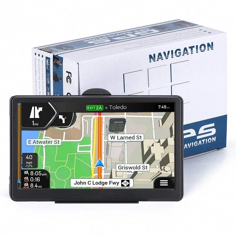 D100 " HD Автомобильный gps навигатор FM Bluetooth AVIN 256 м 8 Гб Navitel новейшая Европейская карта Sat nav грузовик gps навигаторы автомобильные