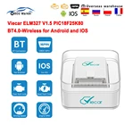 Автомобильный диагностический сканер Viecar ELM 327 V1.5 OBD2, ELM327 V 1 5 PIC18F25K80 ODB2 OBD2, Bluetooth-совместимый 4,0 OBD 2, автоинструмент