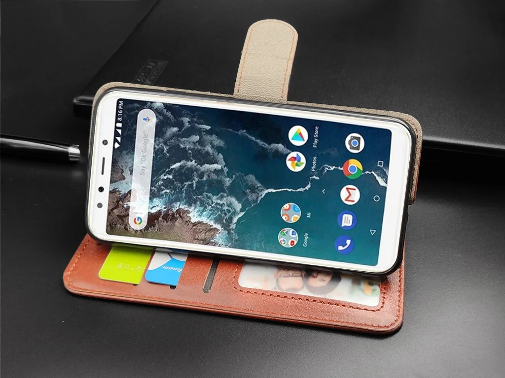 Роскошный Винтажный чехол для Xiaomi Mi a1 A2 A3 Lite чехол Флип кожаный чехол для Xiaomi Mi A2 Lite кошелек Телефон Силиконовый Футляр для карт