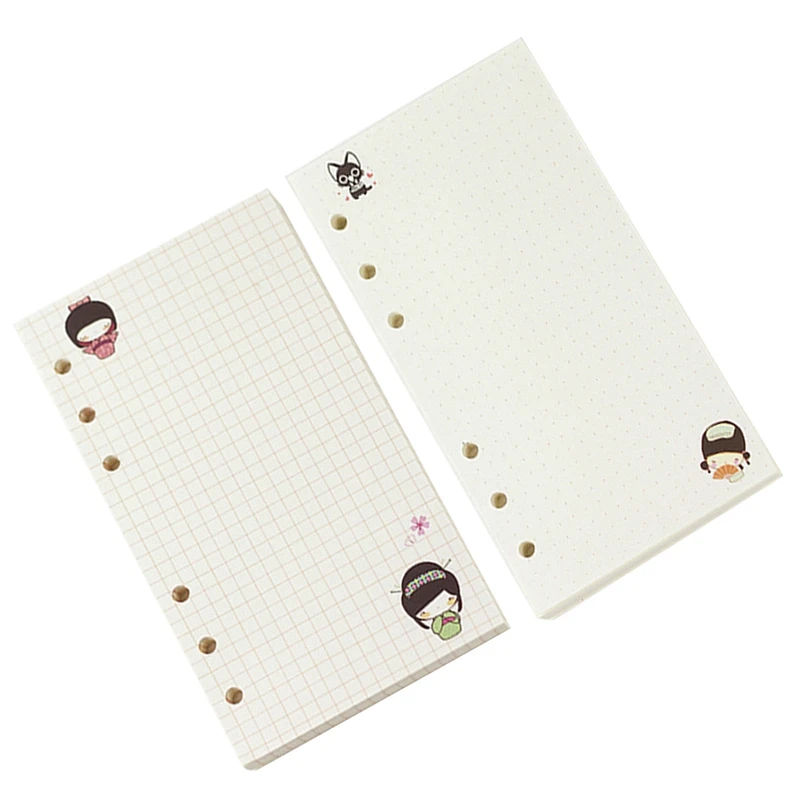 Блокнот на спирали А6 со сменными цветными листьями милый цветной Дневник