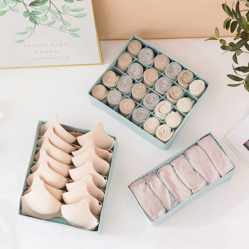 

Drawer Type Underwear Storage Box 3 Sets of Socks Organizer Bedroom Storage Box Closet Storage Box Bra Storage Box