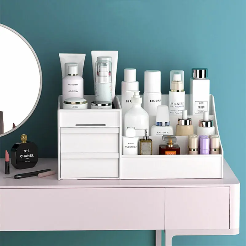 Новая косметическая коробка для хранения ящик Рабочий стол Пластик макияж Чехол