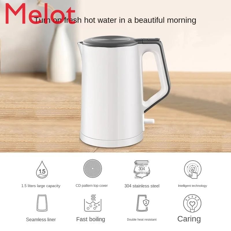 

Electric Kettle Household Stainless Steel Genuine Electric Heating Integrated Kettle Automatic Power off Large Capacity Kettle