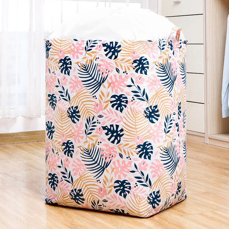 

175/150/135L Super Big Storage Bag Laundry Storage Basket Large Folding Clothes Storag Basket Home Organizer Toy Basket with Lid