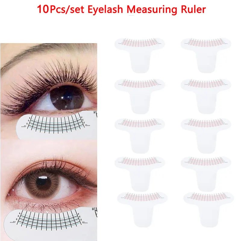 

Eyebrow Stencils Ruler For Measure Eyelashes Length And Curling Degree Ruler Portable And Easy Use Eye Lash Tools
