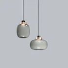 Скандинавская светодиодная подвесная стеклянная лампа, дизайнерский минималистичный современный светильник для спальни, ресторана, бара, кабинета, креативные декоративные лампы