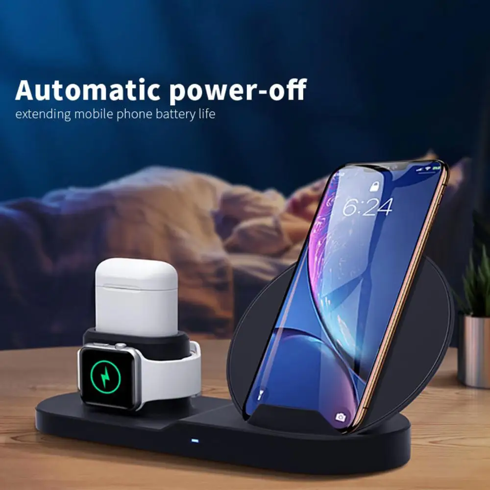 Беспроводное Автомобильное зарядное устройство 15 Вт Apple Watch зарядная подставка