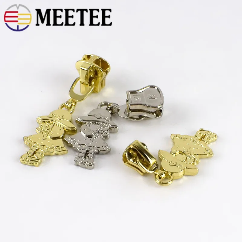 10 шт. Meetee 3 #5 # сплав молния слайдер съемник головы ремонтные комплекты для