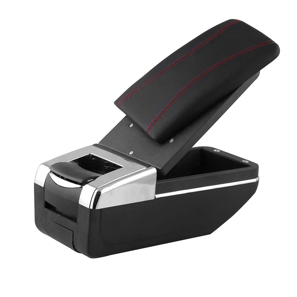 Armrest box central Store content Storage box with cup holder ashtray For Toyota Yaris Vitz 1998-2005