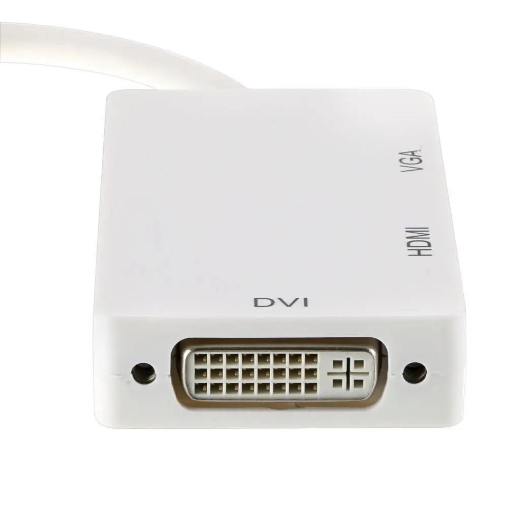 3 в 1 адаптер-переходник с портом дисплея Thunderbolt Mini DP на HDMI-совместимый DVI VGA для Apple