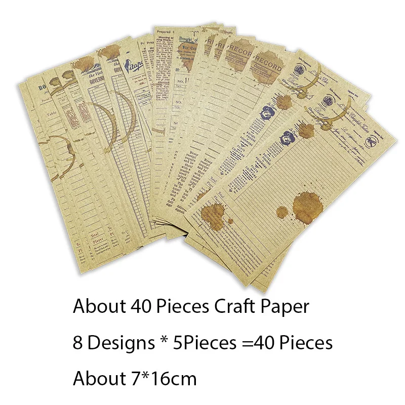195 шт. винтажные заметки набор из материала для скрапбукинга нежелательный