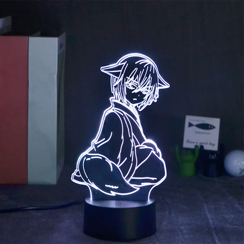 

3D Anime Led Nightlight Miketsukami Soushi Table Lamps Neon Sign Bedroom Decoration Friend's Birthday Gift Creative Lighting