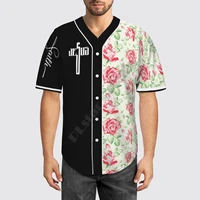 baseball jersey beach summer fresh flowers jesus 3d all over printed mens shirt casual shirts hip hop tops 01