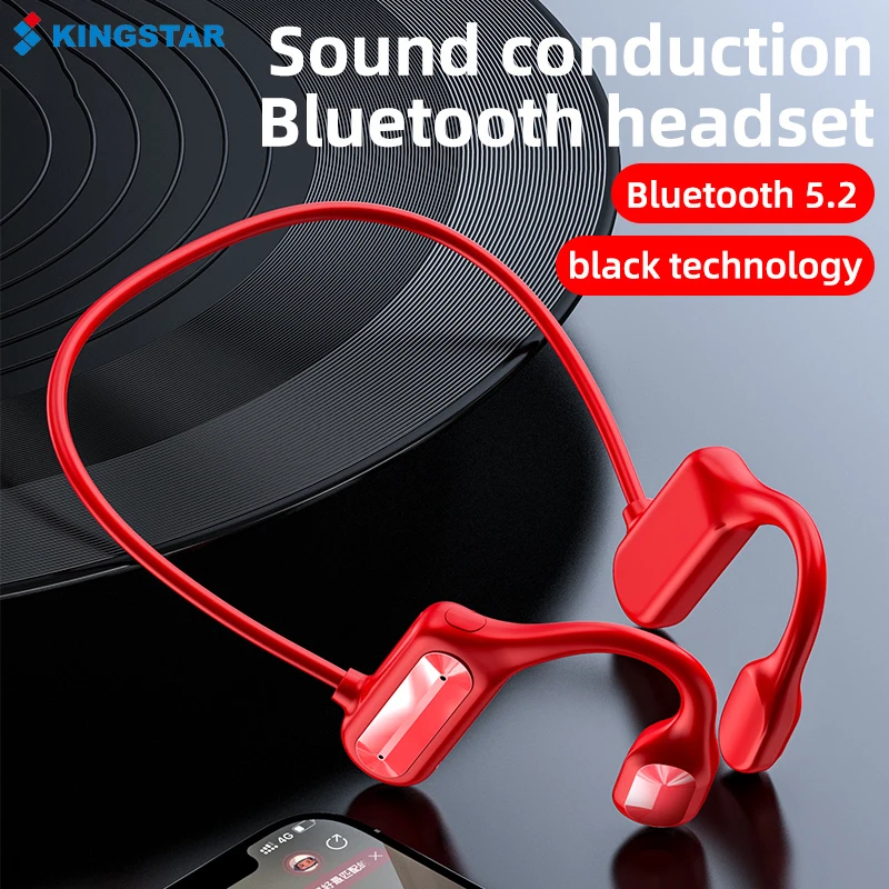 KINGSTAR BL09 Беспроводные Bluetooth наушники Bone Conduction Hook с микрофоном для спорта