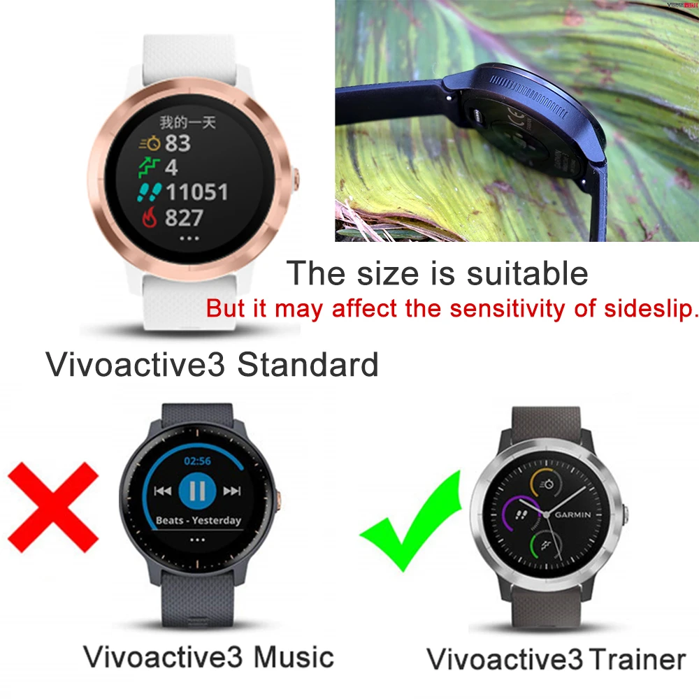 Роскошный Гальванизированный защитный чехол для Garmin vivoactive 3 Trainer силиконовый из