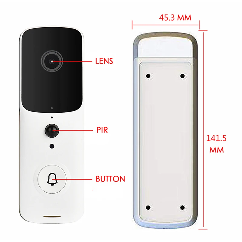 

Doorbell Voice Intercom Monitoring Low Power Wifi Wireless Video Door Bell Camera