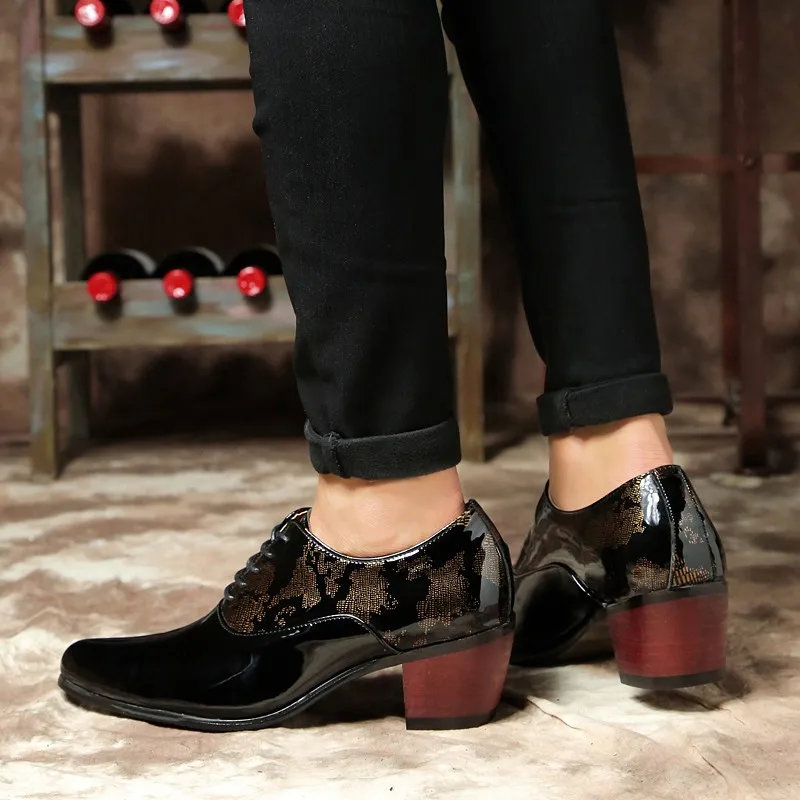 Дополнительные увеличению Роскошные Мужские модельные туфли Для мужчин
